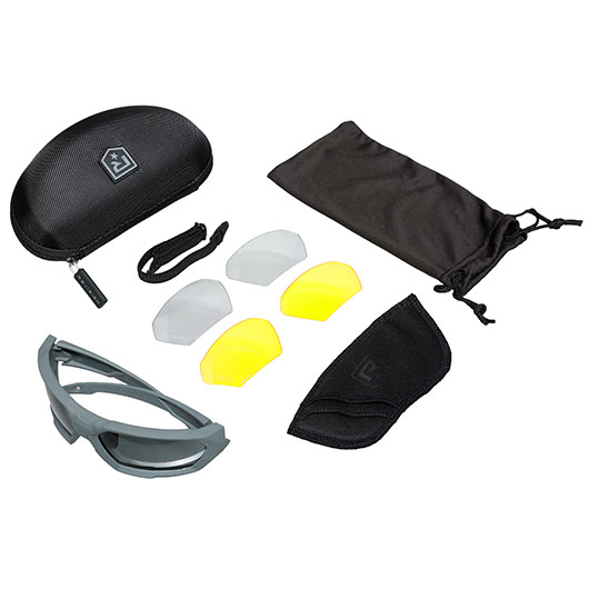 Revision ballistische Sonnenbrille ShadowStrike Essential Kit grau mit klar-transparent / rauch-getnt Wechselglsern