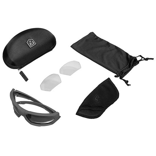 Revision ballistische Sonnenbrille ShadowStrike Essential Kit schwarz mit klar-transparent / rauch-getnt Wechselglsern