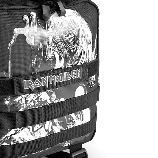 Brandit Rucksack Cooper Iron Maiden NOTB 40 Liter Large schwarz Glow in the dark Bild 4