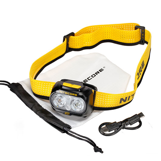 Nitecore LED-Stirnlampe UT27 V2 Dual Power 800 Lumen schwarz Bild 3