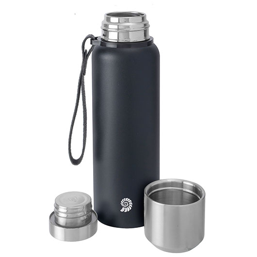 Origin Outdoors Isolierflasche Pure Steel 1,0 Liter schwarz Bild 1