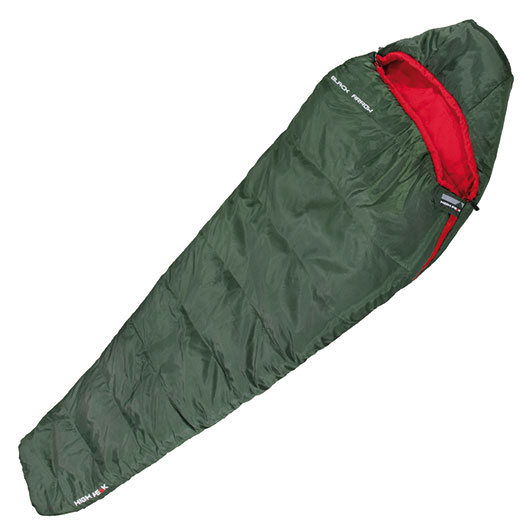 High Peak Mumienschlafsack Black Arrow Eco grn/rot bis zu 190 cm Krpergre