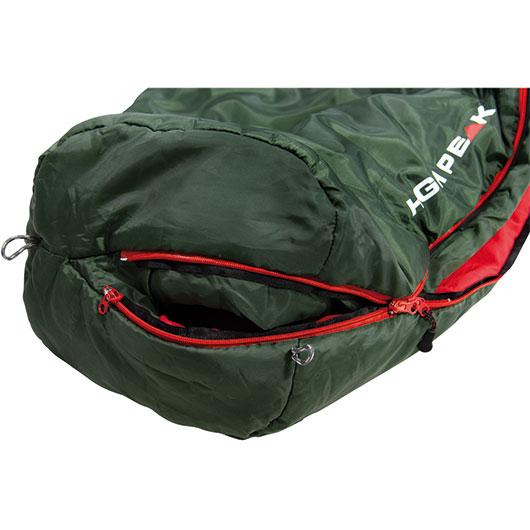 High Peak Mumienschlafsack Black Arrow Eco grn/rot bis zu 190 cm Krpergre Bild 2