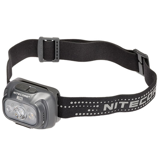 Nitecore LED-Stirnlampe NU31 - 550 Lumen grau inkl. USB-C Ladekabel, Kopfband und Diffusor-Kappe Bild 3