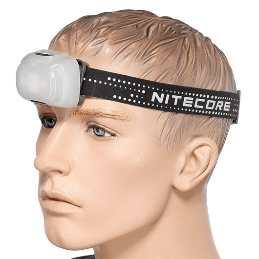 Nitecore LED-Stirnlampe NU31 - 550 Lumen grau inkl. USB-C Ladekabel, Kopfband und Diffusor-Kappe Bild 5