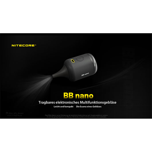 Nitecore Minigeblse BB Nano schwarz akkubetrieben Bild 4