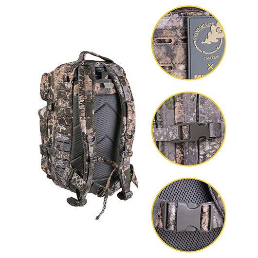 Mil-Tec Rucksack Assault Pack Laser Cut small 20L Phantomleaf WASP I Z1B Bild 1