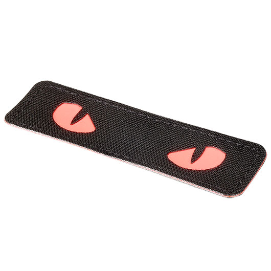 M-Tac Patch mit Klettflche Cat Eyes schwarz/rot nachleuchtend Bild 1