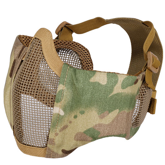 WoSport WST Battlefield Glory Airsoft Gittermaske Lower Face mit Ohrabdeckung camo Bild 4