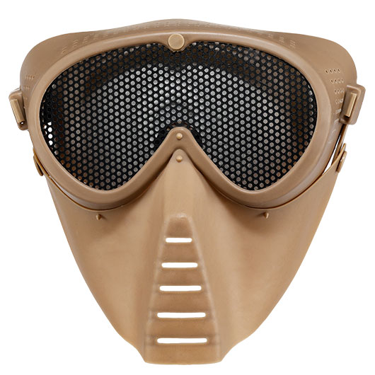 Fidragon SA-Gittermaske mit Mundabdeckung Full Face Desert Tan Bild 1