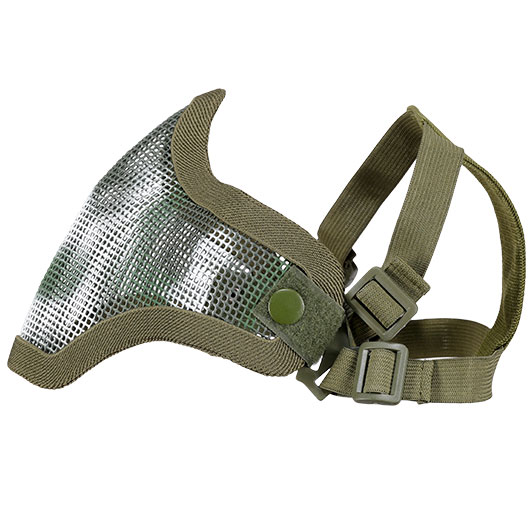 WoSport WST Scout V1 Airsoft Gittermaske Lower Face woodland Bild 6