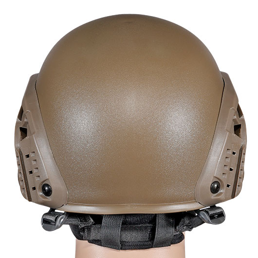 WoSport Airsoft Helm MICH 2000 Standard Style mit NVG Mount verstellbar tan Bild 4