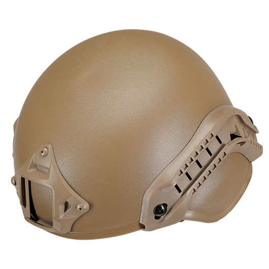 WoSport Airsoft Helm MICH 2000 Standard Style mit NVG Mount verstellbar tan Bild 6