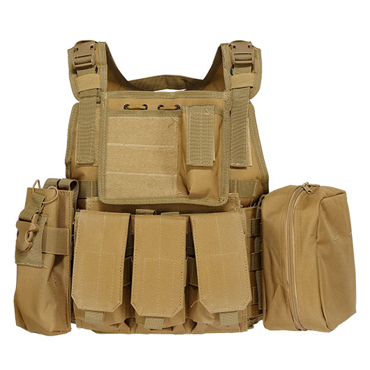 WoSport Kingrin M4 Tactical Molle Vest Einsatzweste tan