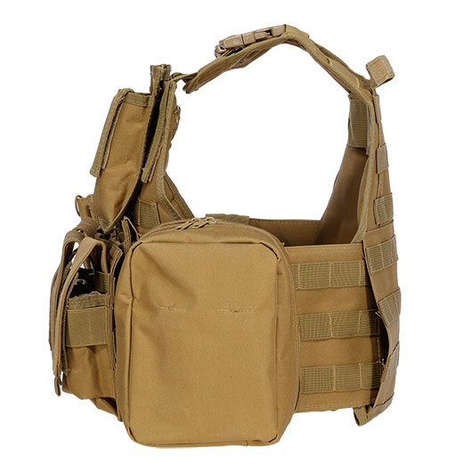 WoSport Kingrin M4 Tactical Molle Vest Einsatzweste tan Bild 6