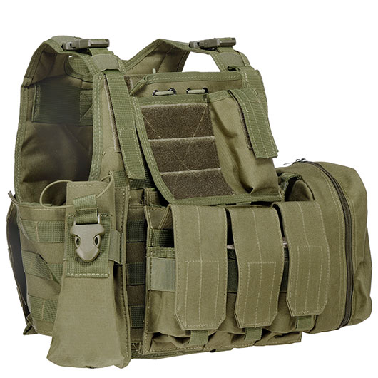 WoSport Kingrin M4 Tactical Molle Vest Einsatzweste oliv Bild 3