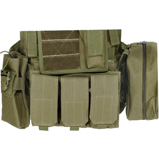 WoSport Kingrin M4 Tactical Molle Vest Einsatzweste oliv Bild 8