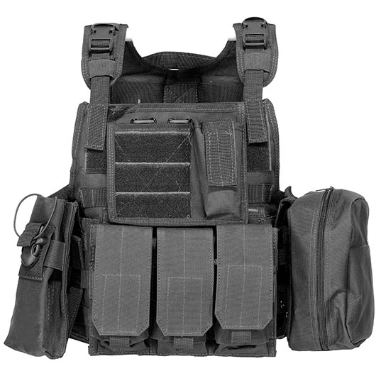 WoSport Kingrin M4 Tactical Molle Vest Einsatzweste schwarz