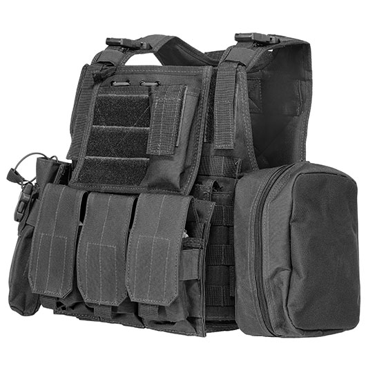 WoSport Kingrin M4 Tactical Molle Vest Einsatzweste schwarz Bild 2