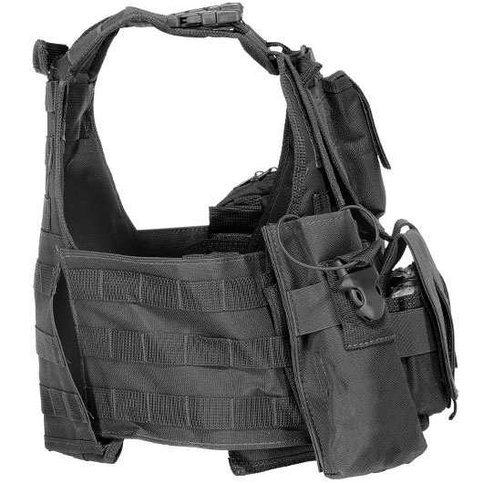 WoSport Kingrin M4 Tactical Molle Vest Einsatzweste schwarz Bild 7