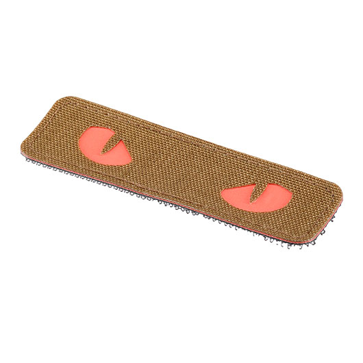 M-Tac Patch mit Klettflche Cat Eyes coyote/rot nachleuchtend Bild 1