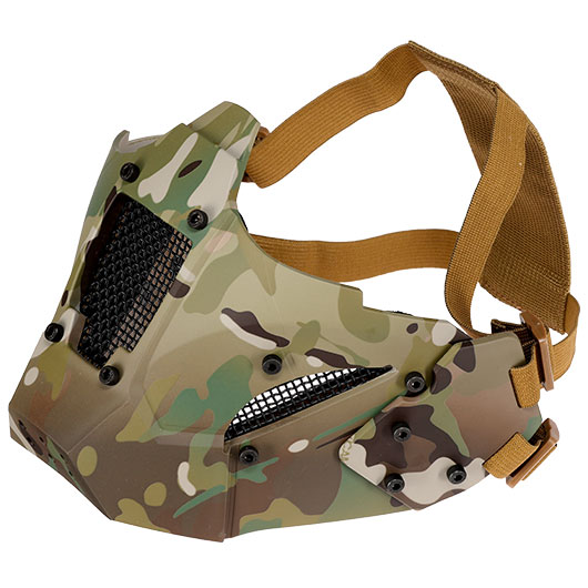 WoSport Iron Warrior Maske Lower Face mit Halterung fr / ohne FAST Helme camo Bild 4