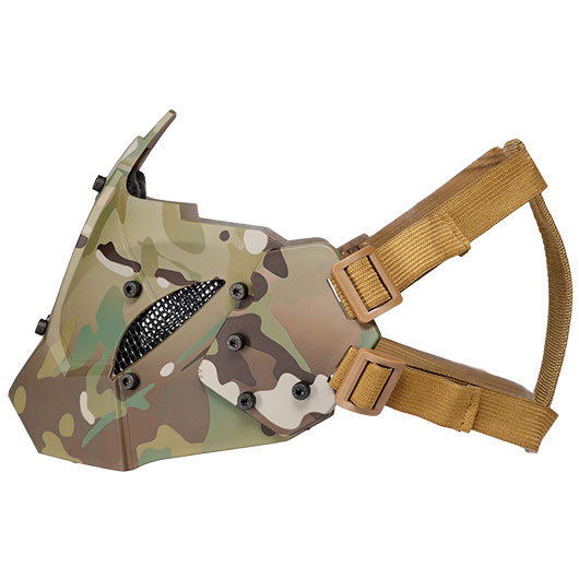 WoSport Iron Warrior Maske Lower Face mit Halterung fr / ohne FAST Helme camo Bild 6