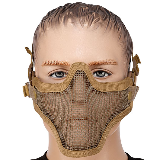 WoSport WST Scout V1 Airsoft Gittermaske Lower Face tan Bild 1