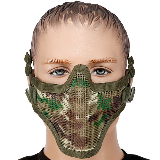 WoSport WST Scout V1 Airsoft Gittermaske Lower Face camo Bild 1