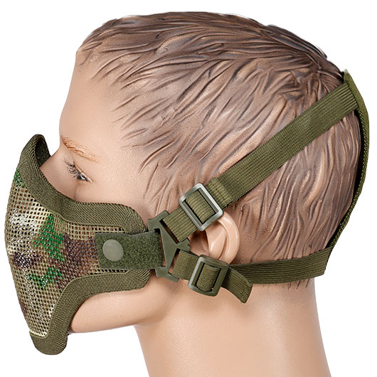 WoSport WST Scout V1 Airsoft Gittermaske Lower Face camo Bild 2