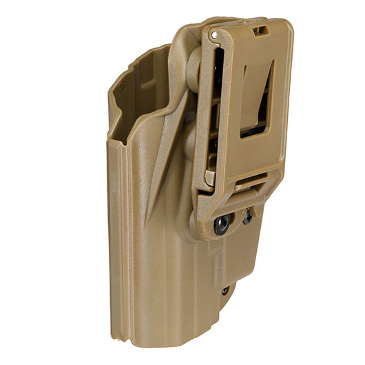 WoSport Universal Type-A Holster Kunststoff m. Grtelhalter fr Pistolen rechts tan Bild 5