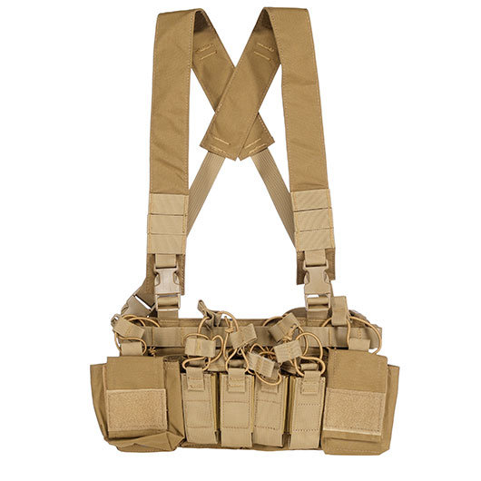 WoSport D3CRX-Style Tactical Chest Rig verstellbar tan