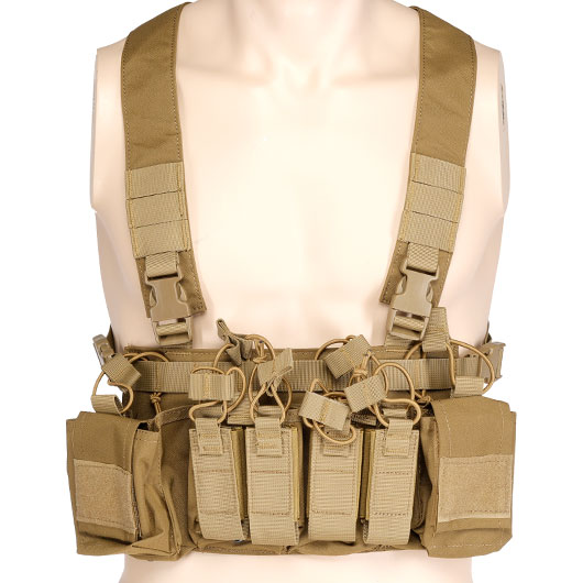 WoSport D3CRX-Style Tactical Chest Rig verstellbar tan Bild 5