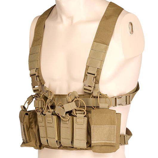 WoSport D3CRX-Style Tactical Chest Rig verstellbar tan Bild 6