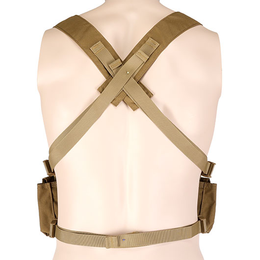 WoSport D3CRX-Style Tactical Chest Rig verstellbar tan Bild 7