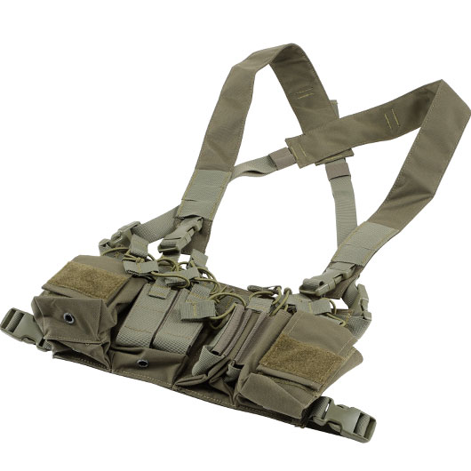 WoSport D3CRX-Style Tactical Chest Rig verstellbar oliv Bild 2