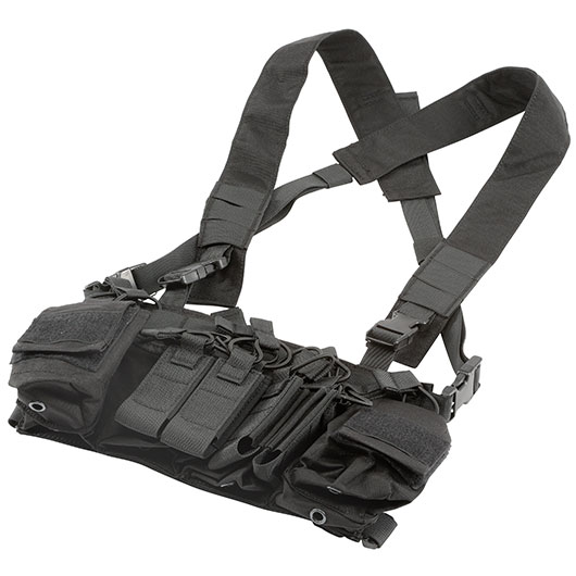 WoSport D3CRX-Style Tactical Chest Rig verstellbar schwarz Bild 2