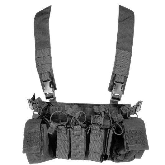 WoSport D3CRX-Style Tactical Chest Rig verstellbar schwarz Bild 6