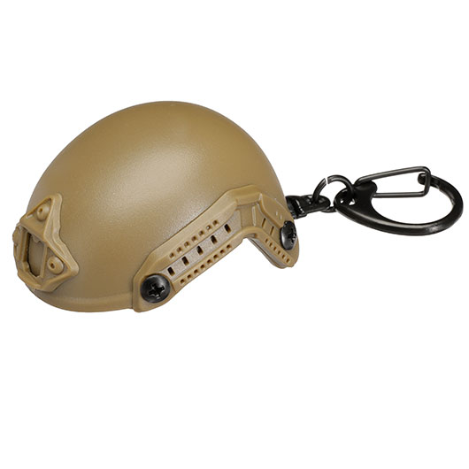 WoSport Schlsselanhnger FAST Helm Flaschenffner Miniaturmodell tan