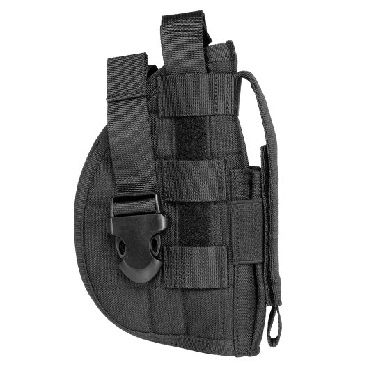 WoSport Universal Battlefield Elite Holster fr Pistolen Nylon-Fabric rechts schwarz