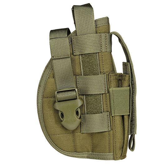 WoSport Universal Battlefield Elite Holster fr Pistolen Nylon-Fabric rechts oliv