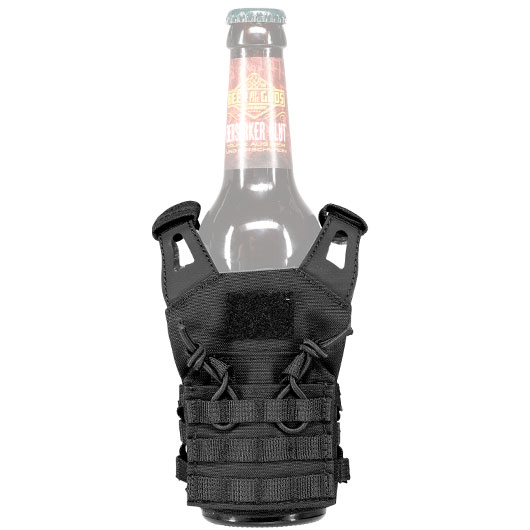 WoSport JPC-Style Mini Plate Carrier / Taktische Modulare Bierweste schwarz