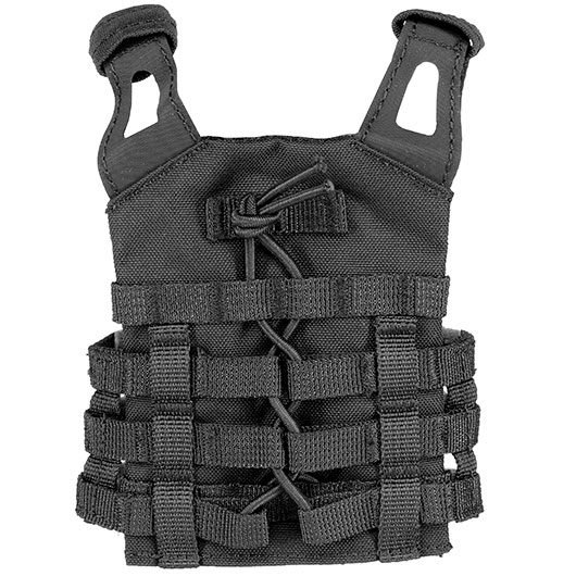 WoSport JPC-Style Mini Plate Carrier / Taktische Modulare Bierweste schwarz Bild 5