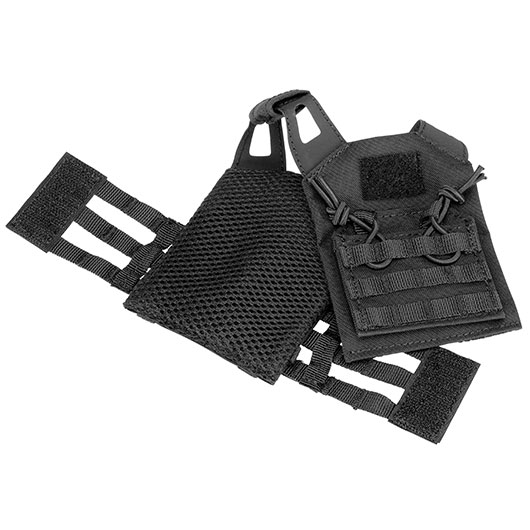 WoSport JPC-Style Mini Plate Carrier / Taktische Modulare Bierweste schwarz Bild 8