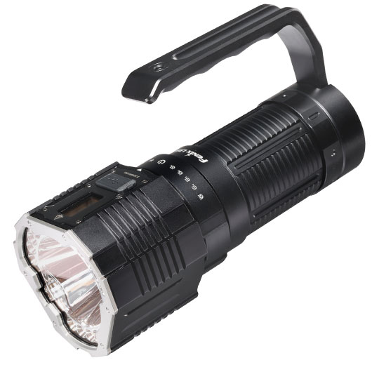 Fenix LED Handscheinwerfer LR60R mit Powerbankfunktion 2100 Lumen schwarz inkl. Akku, Ladekabel, Lanyard und Schultergurt