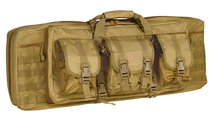 WoSport 36 Zoll / 92 cm Deluxe Double Soft Rifle Bag / Gewehr-Futteral f. 2 Gewehre tan