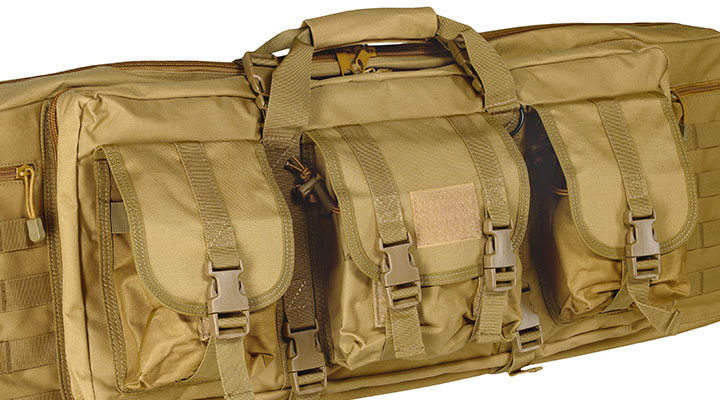 WoSport 36 Zoll / 92 cm Deluxe Double Soft Rifle Bag / Gewehr-Futteral f. 2 Gewehre tan Bild 8