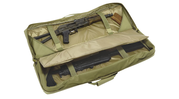 WoSport 36 Zoll / 92 cm Deluxe Double Soft Rifle Bag / Gewehr-Futteral f. 2 Gewehre oliv Bild 5