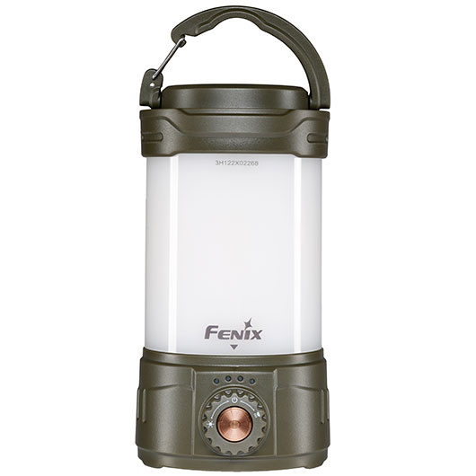 Fenix Campinglaterne CL26R Pro 650 Lumen grey camo mit Powerbankfunktion inkl. USB Ladekabel und Akku