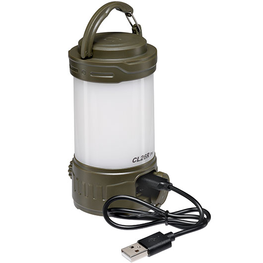 Fenix Campinglaterne CL26R Pro 650 Lumen grey camo mit Powerbankfunktion inkl. USB Ladekabel und Akku Bild 6